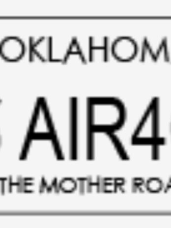 OFFICIAL ROUTE 66 TRADING PINS – Oklahoma Route 66 License Plates – White – AIR4CE