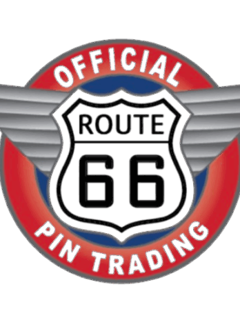 OFFICIAL ROUTE 66 TRADING PINS  – Logo – BLUE LOGO